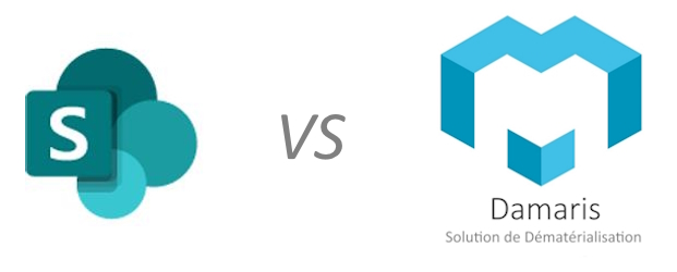 Comparatif Damaris RM et Microsoft Sharepoint